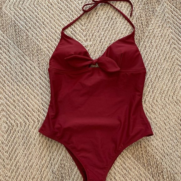 Forever 21 Swim Cute Red One Piece Swimsuit Poshmark